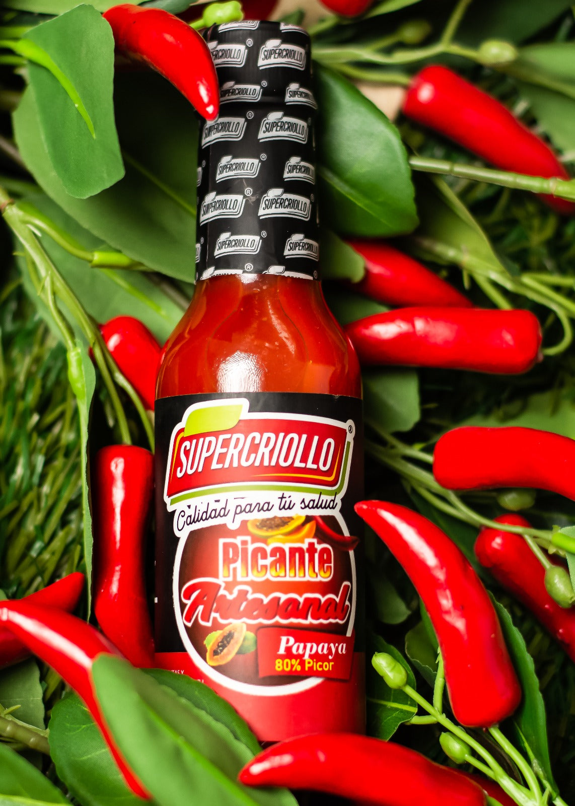 Picante Artesanal Papaya Super Criollo 5.5 oz (163 ml)